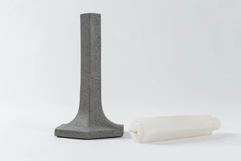 Detalle de acabado Lavado — Candela en concreto