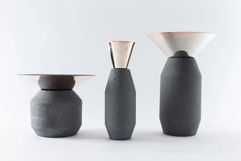 Jarrón Radial por Manuel Bañó + Iván Zúñiga — producto de concreto GFRC