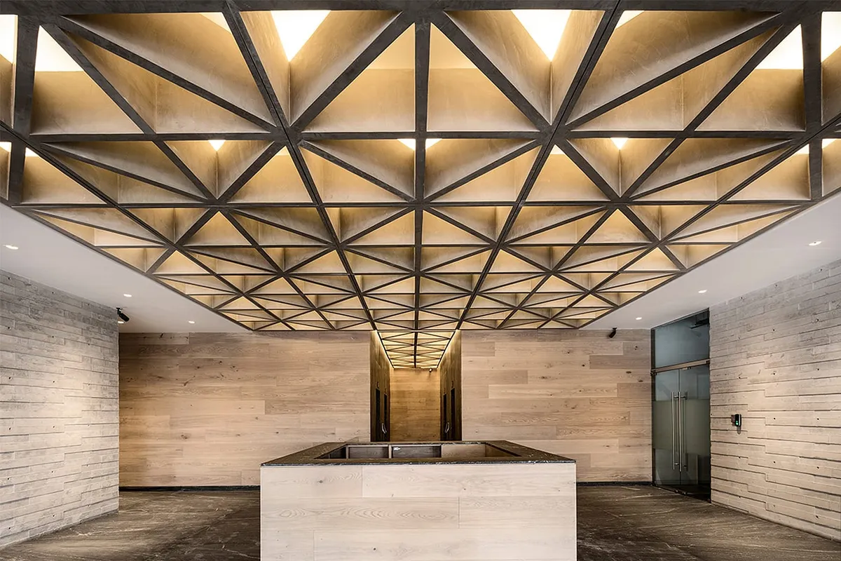 Plafón Método: pieza en concreto reforzado (Concreto ultraligero)