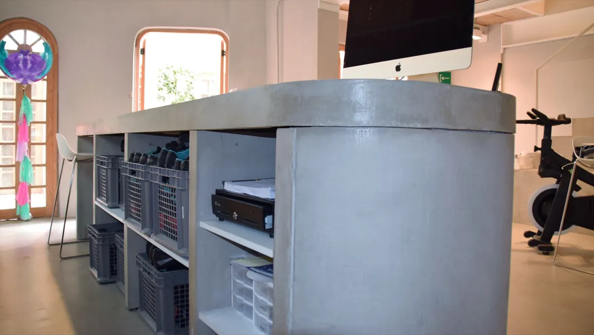 Detalle de instalación — Siclo, acabado Aparente