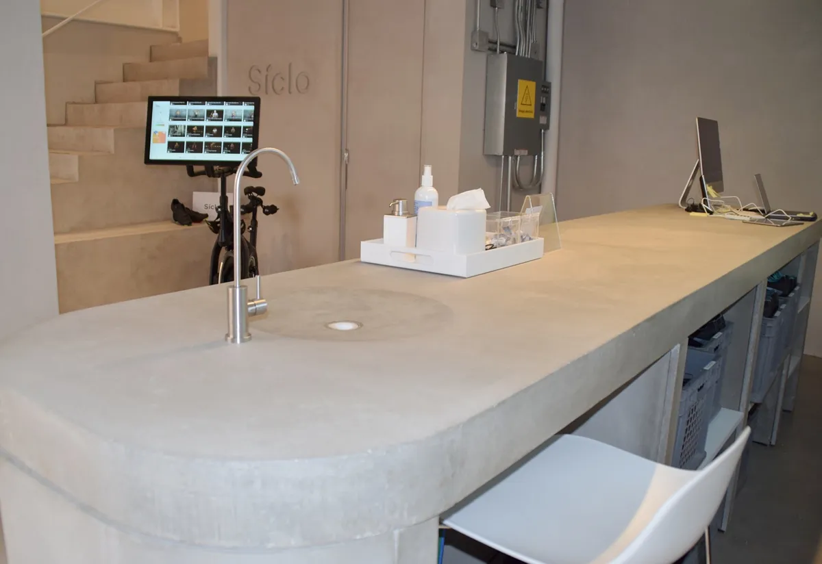 Detalle de instalación — Siclo, acabado Aparente