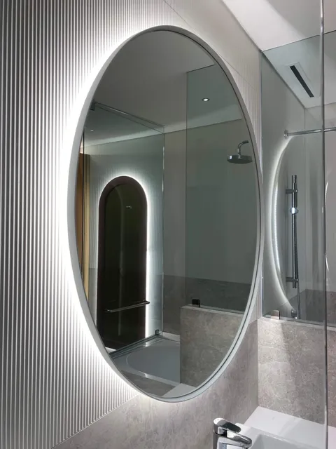Textura y acabado del concreto en Departamento Privee